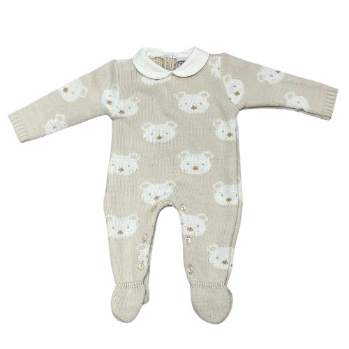 Pex Baby Boys Beige Benny Babygrow