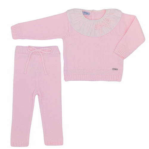 Rahigo Baby Girls Pink Knit Tracksuit