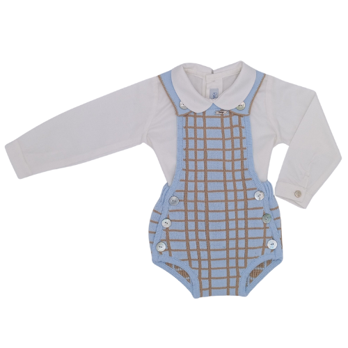 Rahigo Baby Boys Blue Romper Set