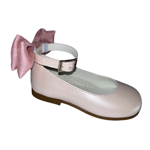 Andanines Girls Pink Bow Ankle Band Shoes