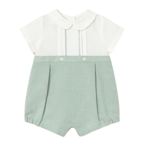 Mayoral Baby Mint Cotton Romper