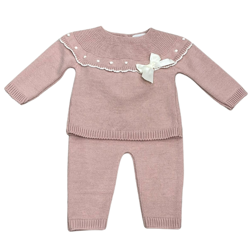 Pex Baby Girls Dusty Pink Amber Outfit
