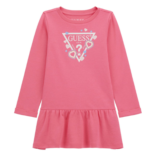 Guess Girls Pink Branded Dress