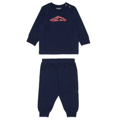 DSQUARED2 Baby Navy Icon Lounge Set
