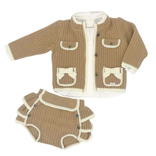 Rahigo Baby Girls Camel Ruffle Knickers Outfit