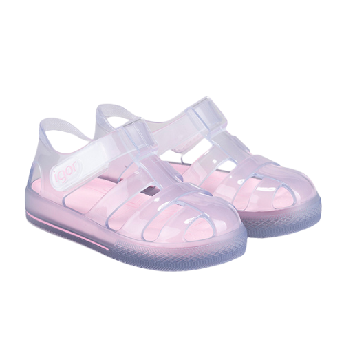 Igor Pink Star Cristal Jelly Sandals