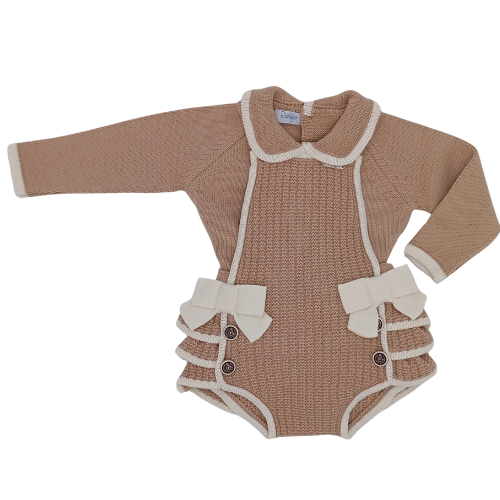 Rahigo Baby Girls Camel Romper Set