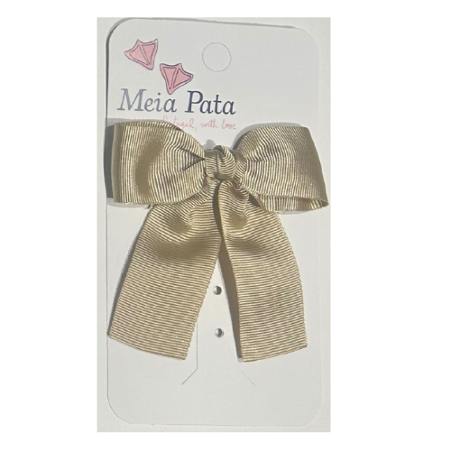 Meia Pata Beige Hairbow