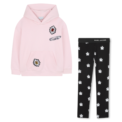 Marc Jacobs Girls Black Jewel Leggings Set