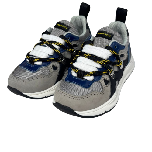 DSQUARED2 Grey & Blue Rope Trainers