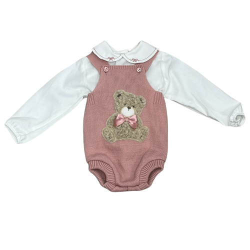 Pex Baby Girls Pink Bear Outfit