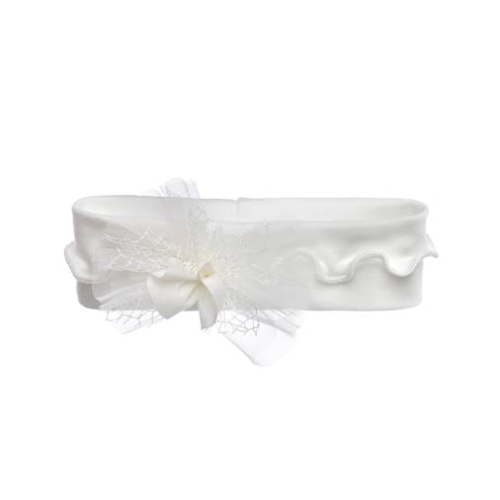 Sofija Ivory Lace Bow Headband