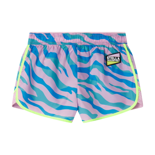 Stella McCartney Girls Pink Zebra Print Shorts
