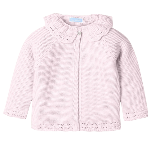 Mac Ilusion Baby Pale Pink Ruffle Cardigan