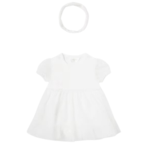 Mayoral Baby Ivory Tulle Butterfly Wings Romper