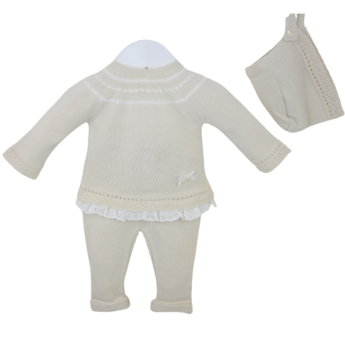 Pex Baby Girls Beige 'Meredith' Pants Suit