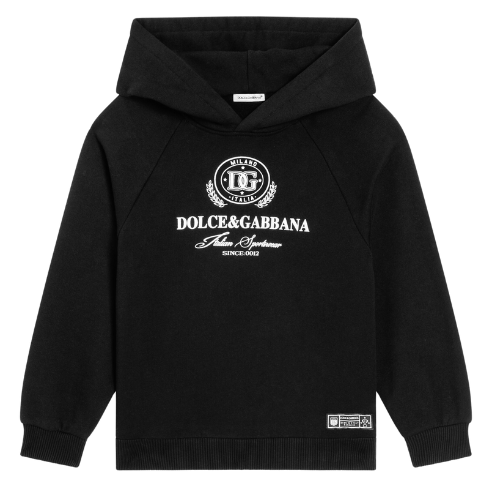 Dolce & Gabbana Boys Black Logo Hoodie