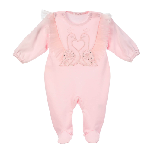 Sofija Pink 'Kate' Swan Babygrow