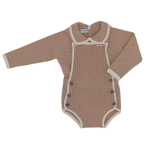 Rahigo Baby Boys Camel Romper Set