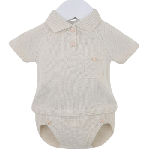 Pex Baby Boys Beige 'Bradley' Pants Suit