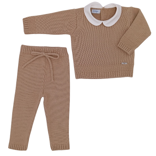 Rahigo Baby Boys Camel Knit Tracksuit