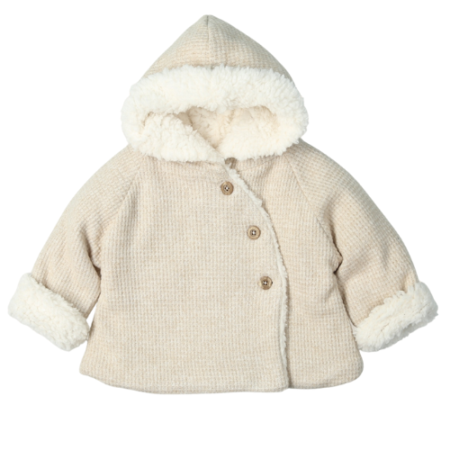 Mac Ilusion Baby Boys Beige Waffle Coat
