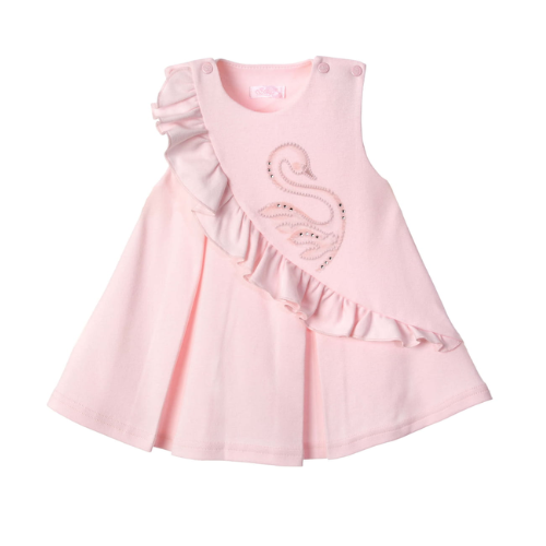 Sofija Baby Pink Sleeveless Swan Dress