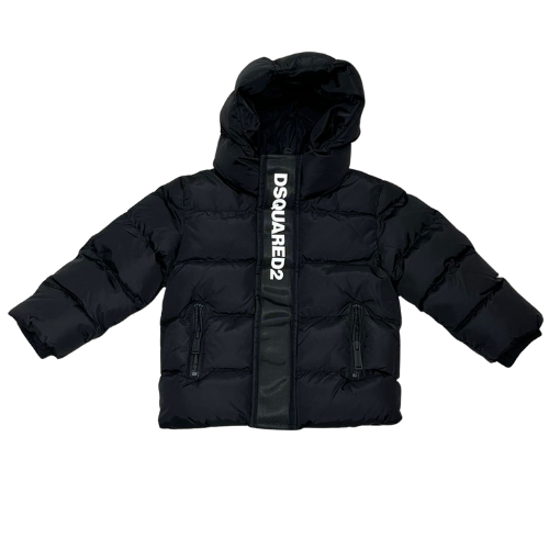 DSQUARED2 Baby Black Logo Coat