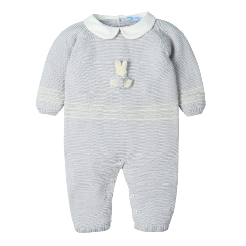 Mac Ilusion Grey Bunny Knit Romper