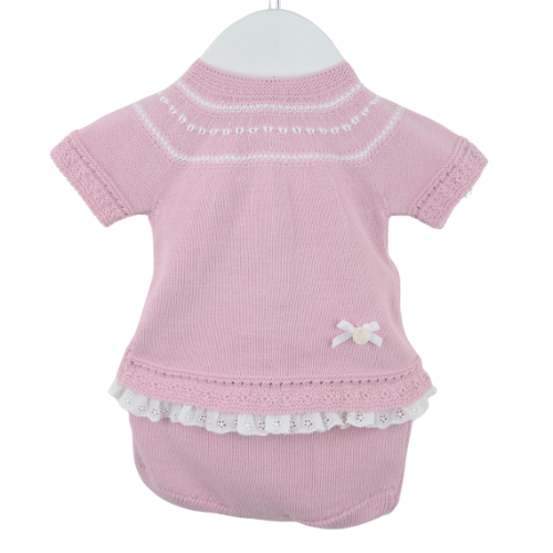 Pex Baby Girls Pink 'Meredith' Knickers Suit