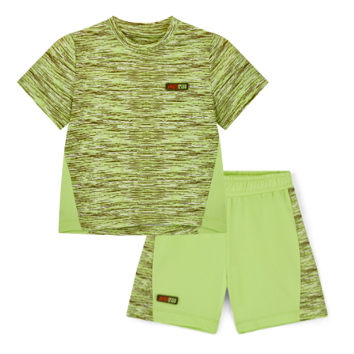 Mitch & Son Boys Spacedye 'Rudy' Shorts Set