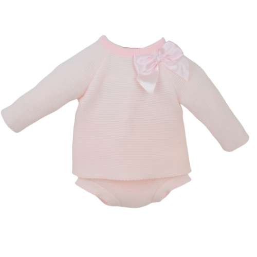 Pex Baby Girls Pink Lizzie Bloomer Set