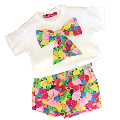 Agatha Ruiz de la Prada Bow Print Shorts Set