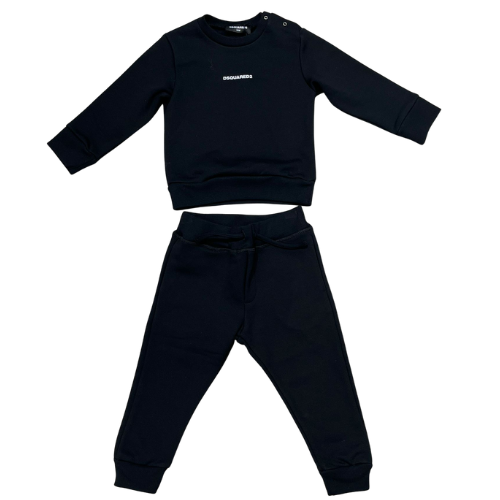 DSQUARED2 Baby Black Logo Jogsuit