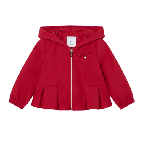 Mayoral Baby Red Pleated Windbreaker Jacket