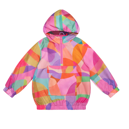 Oilily Girls Pink Abstract Cosmo Jacket