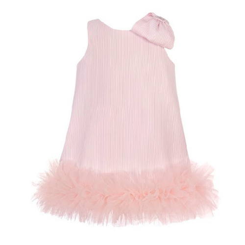Balloon Chic Pink Stripe Tulle Dress