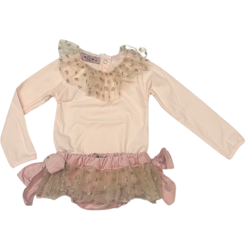 Phi Baby Pink Velvet Bow Bloomers Set