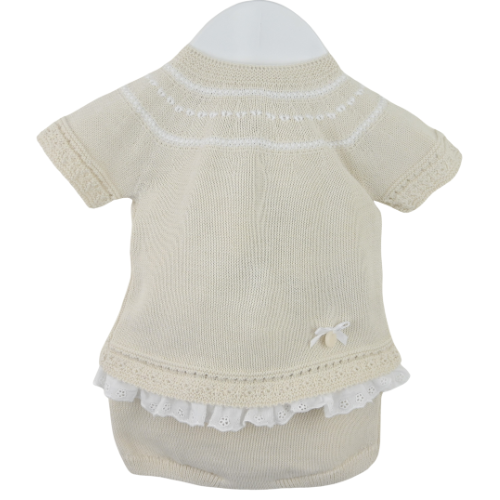 Pex Baby Girls Beige 'Meredith' Knickers Suit