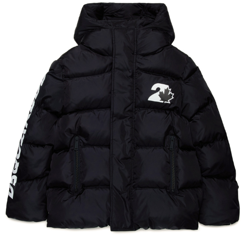 DSQUARED2 Boys Black D2 Coat