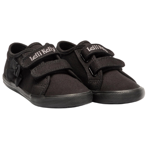 Lelli Kelly Black Patent Lily School Trainers