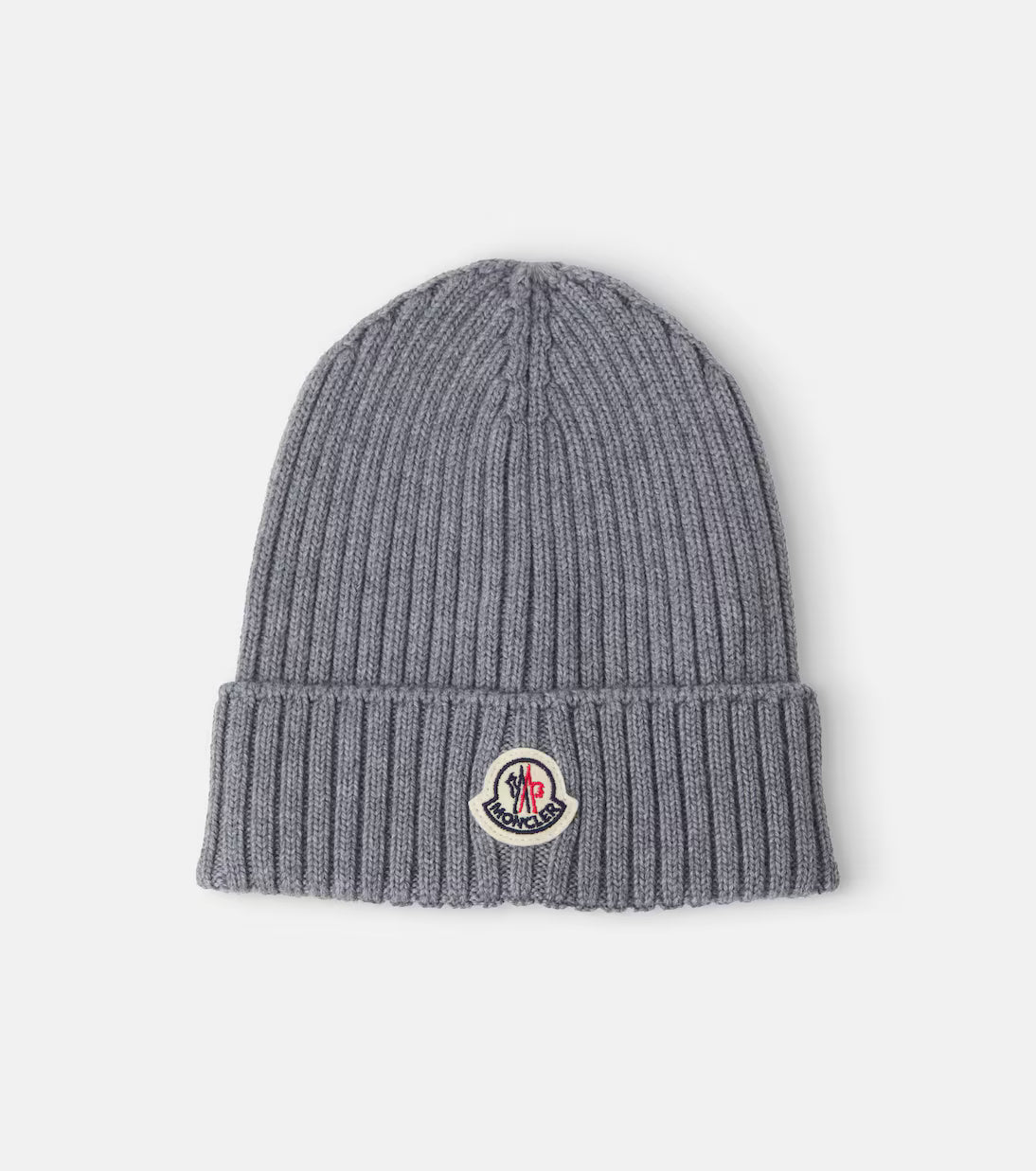 Moncler Enfant Grey Badge Hat