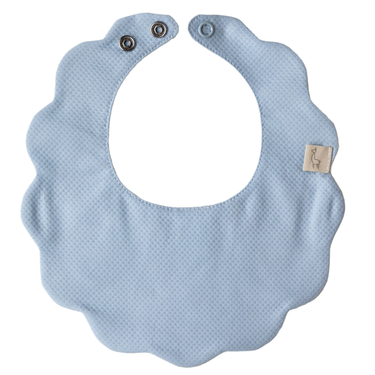 Baby Gi Blue Scallop Bib