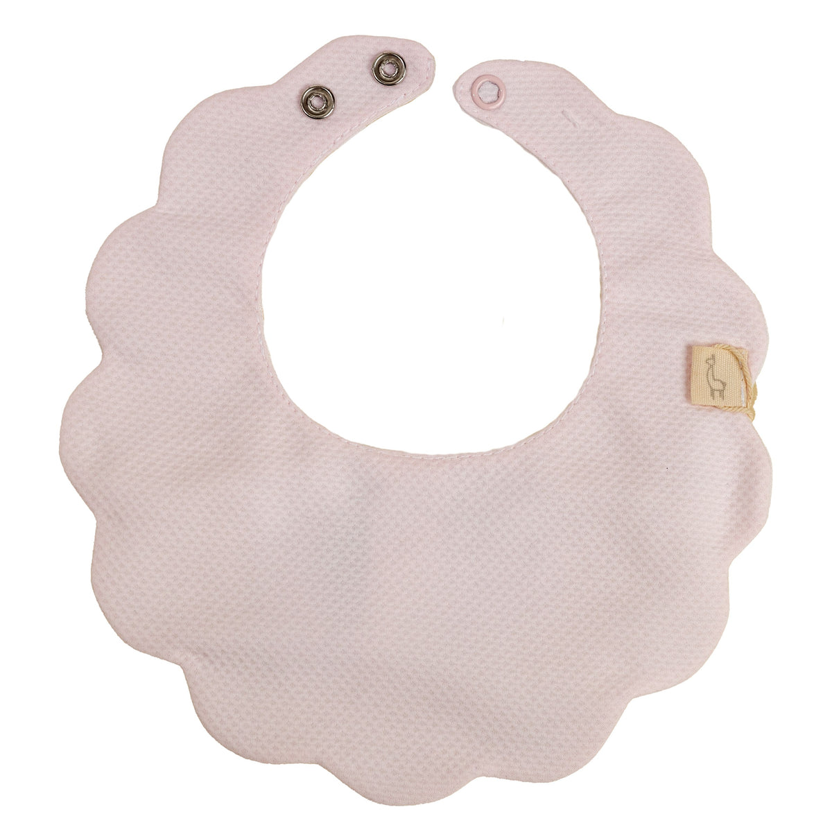 Baby Gi Pink Scallop Bib