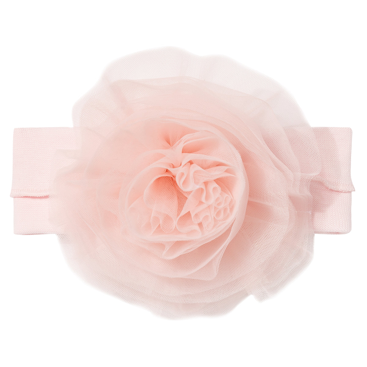 Sofija Pink Tulle Flower Headband
