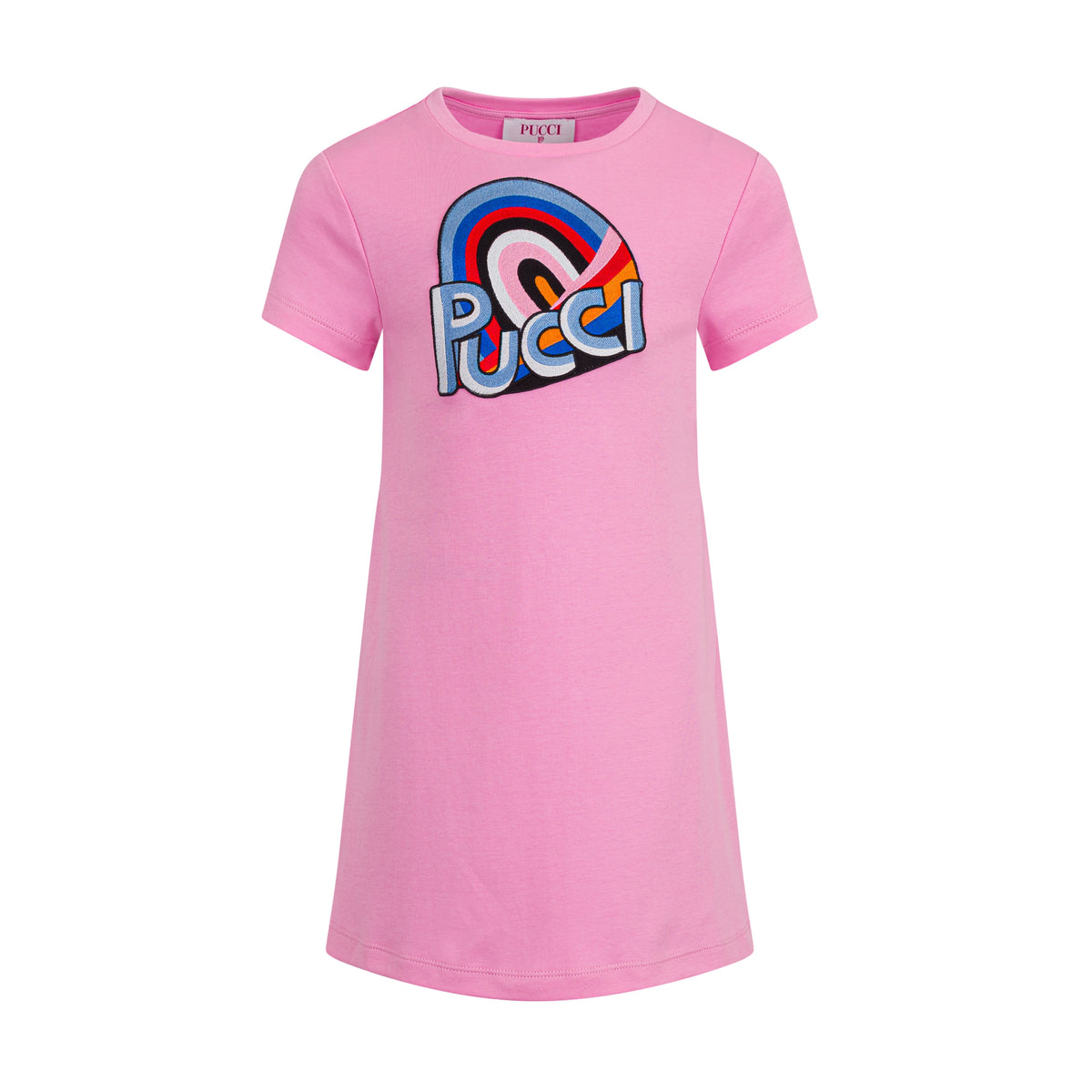 Emilio Pucci Girls Pink Branded Dress