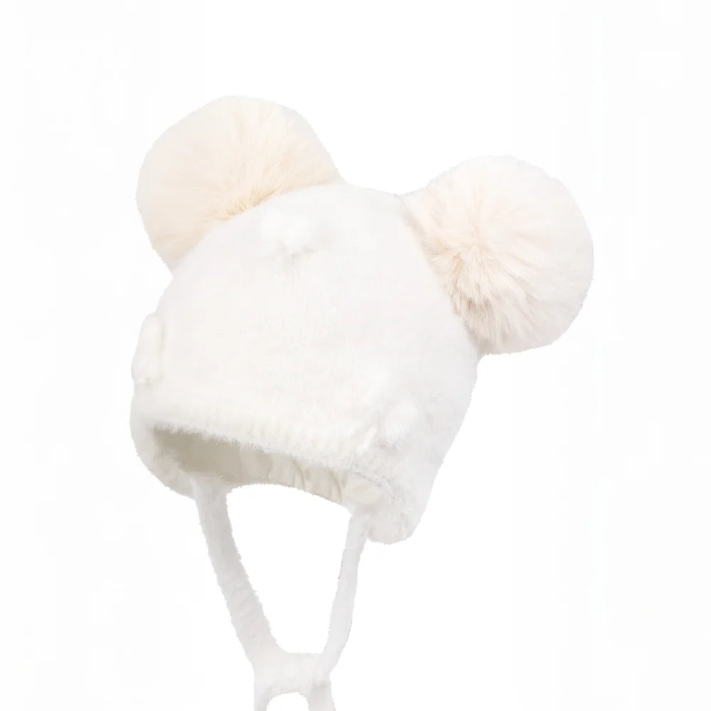 Jamiks Baby Ivory Pom Pom Merida Hat