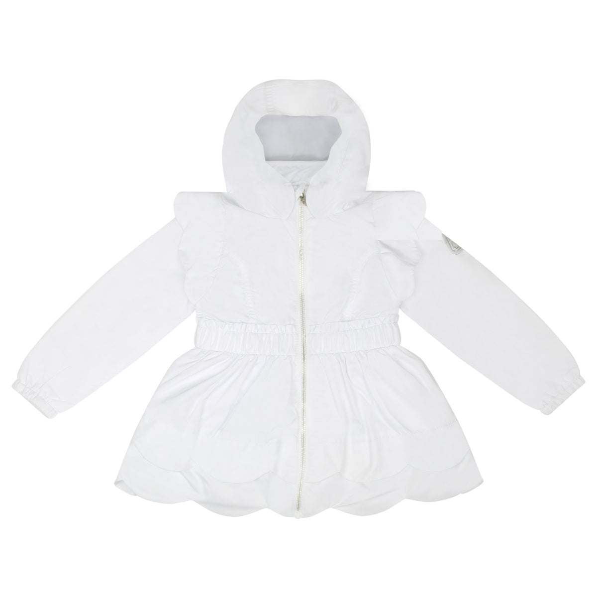 A Dee Girls 'Ocean' White Scallop Jacket