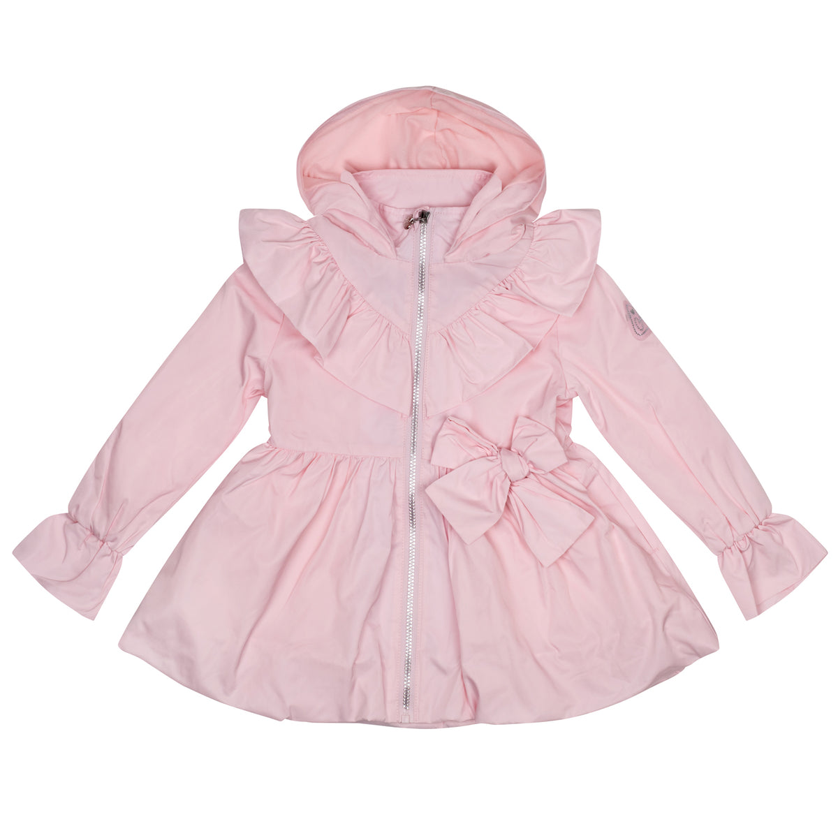 A Dee Girls 'Natalie' Pink Frill & Bow Jacket