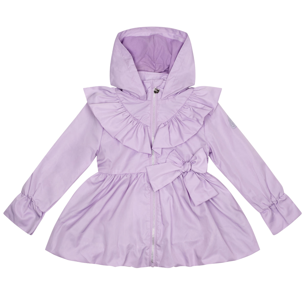 A Dee Girls 'Natalie' Lilac Frill & Bow Jacket